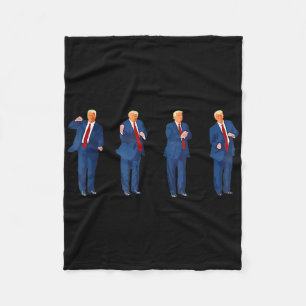 Trump Dance 4th Of July Trump 2025 Fleece Blanket