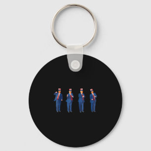 Trump Dance 4th Of July Trump 2025 Key Ring