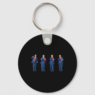 Trump Dance 4th Of July Trump 2025 Key Ring