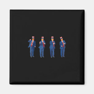 Trump Dance 4th Of July Trump 2025 Magnet