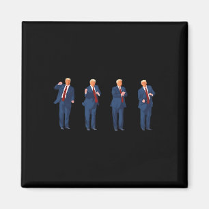 Trump Dance 4th Of July Trump 2025 Magnet
