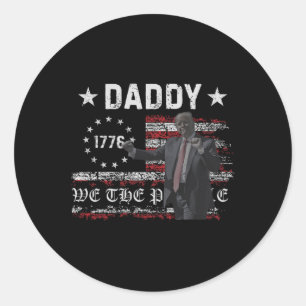 Trump Dance Daddy Trump Vintage Classic Round Sticker