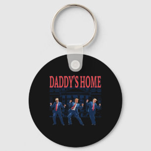 Trump Dance Daddy's Home Retro 1  Key Ring