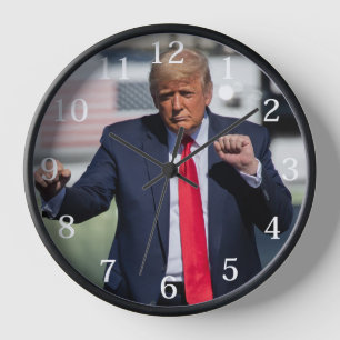 Trump Dance Funny Clock