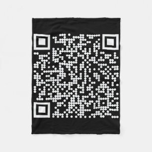 Trump Dance Qr Funny President Dance Code (on Back Fleece Blanket
