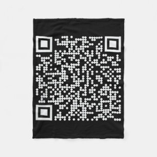 Trump Dance Qr Funny President Trump Dancing Code Fleece Blanket