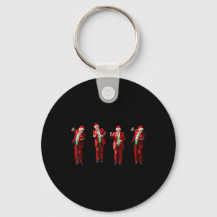 Trump Dance Santa Claus Christmas Xmas Pyjamas Hol Key Ring