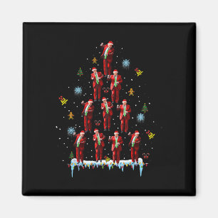 Trump Dance Santa Claus Tree Christmas Xmas Pajama Magnet