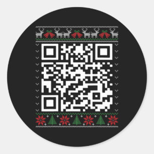 Trump Dance Troll Qr Funny President Trump Dance C Classic Round Sticker