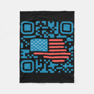 Trump Dance Troll Qr Funny President Trump Dance C Fleece Blanket