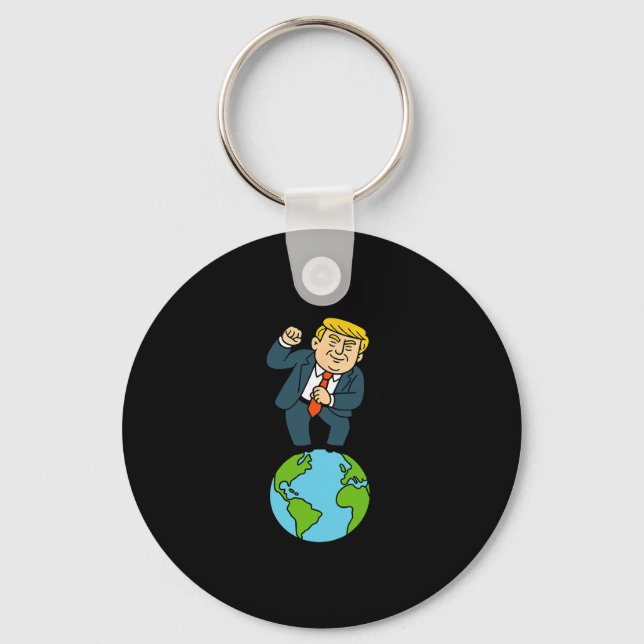 Trump Dancing Funny Saying  Key Ring (Front)