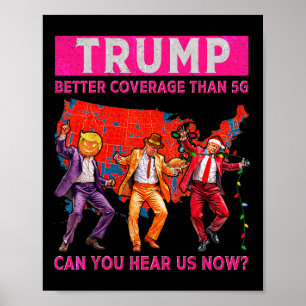 Trump Dancing Hallothanksmas Tee – Better Coverage Poster