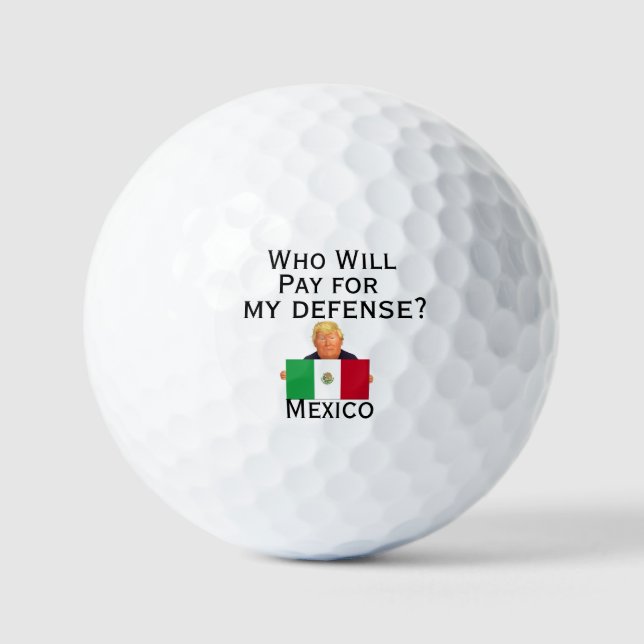 Trump Defence Golf Ball (Front)
