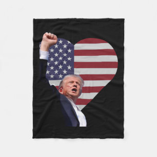 Trump Defiant  Fleece Blanket