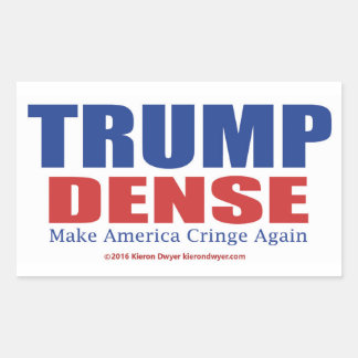 Trump Dense 2016 Rectangular Sticker