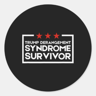 Trump Derangement Syndrome Survivor 1  Classic Round Sticker