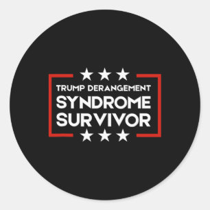 Trump Derangement Syndrome Survivor Classic Round Sticker