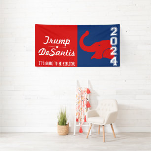 TRUMP DESANTIS 2024 BIBLICAL BANNER