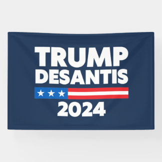 Trump DeSantis 2024 USA Political Humour Banner