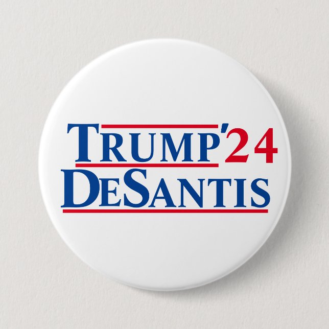 Trump / DeSantis '24 7.5 Cm Round Badge (Front)