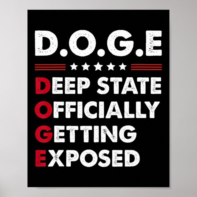 Trump Doge Deep State Officially Getting Exposed  Poster (Front)