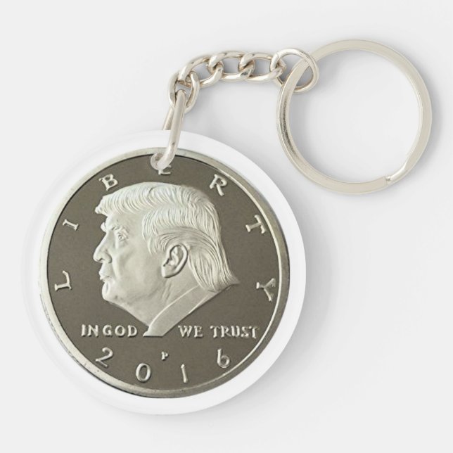 Trump Double Eagle coin Key Ring (Back)