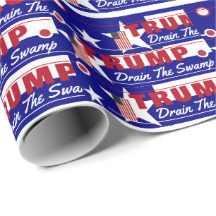 Trump Drain the Swamp Wrapping Paper