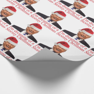 Trump, Dreaming of a Stormy Christmas Wrapping Paper