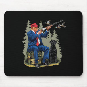 Trump Duck Hunting Donald Trump Old School Camoufl Mouse Pad