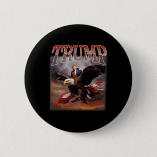 Trump Eagle Usa President 2024 Take America Back M 6 Cm Round Badge