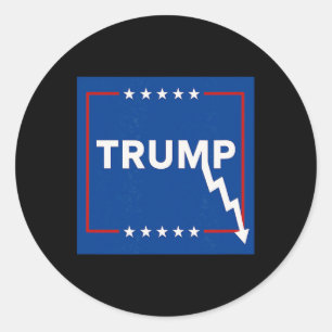 Trump Economy Classic Round Sticker