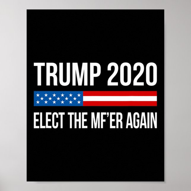 Trump - Elect The Mf'er Again -  Poster (Front)