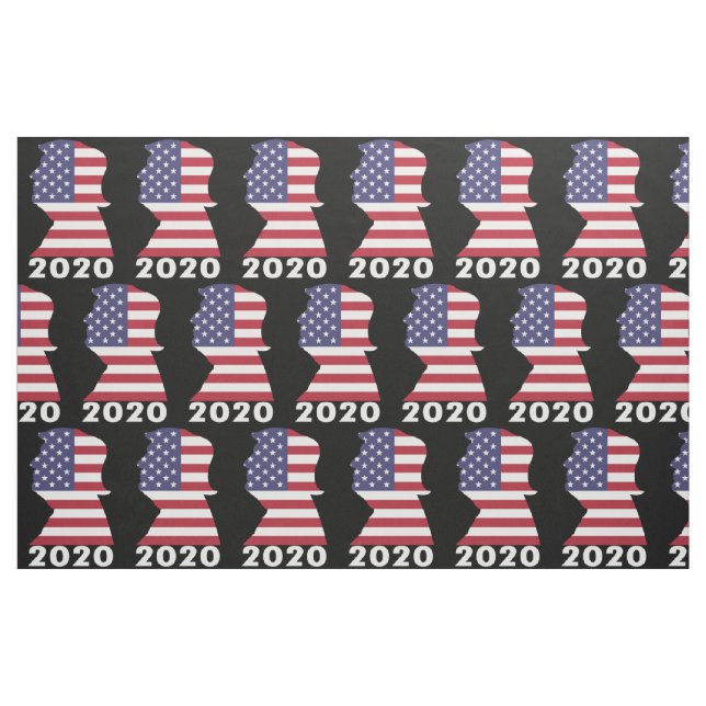 Trump Election 2020 Pattern Fabric (Fat Quarter)