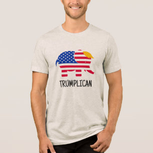 Trump Election 2024 Trumplican Novelty Tri-Blend Shirt