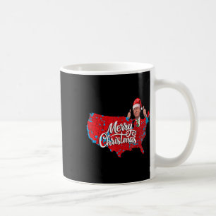 Trump Election Map Merry Christmas Holiday Santa H Coffee Mug