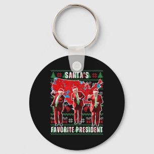 Trump Election Map Merry Christmas Holiday Santa H Key Ring