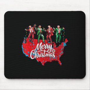 Trump Election Map Merry Christmas Holiday Santa H Mouse Pad