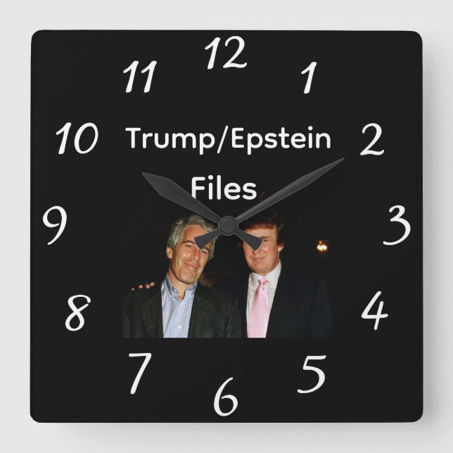 Trump/Epstein Files Wall Clock (Front)