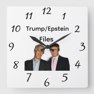 Trump/Epstein Files Wall Clock