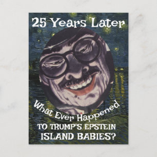Trump Epstein Island Files Babies Republican 2026  Postcard