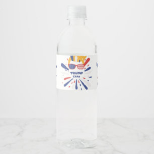 trump eras vote water bottle label