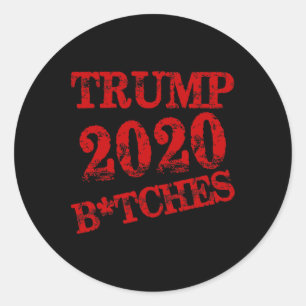 Trump Es Republican Conservative Classic Round Sticker