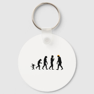 Trump Evolution Resist Funny Donald Trump Key Ring