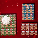 Trump Face Custom Face Photo Gingerbread Wrapping Paper Sheet<br><div class="desc">Trump Face Custom Face Photo Gingerbread , Replace the face of this Gingerbread with your favourite photo (make sure to crop as much to the face as possible and use an app to remove the background) and personalise this funny Christmas Holiday Wrapping Paper with your kid, husband, or boyfriend on...</div>