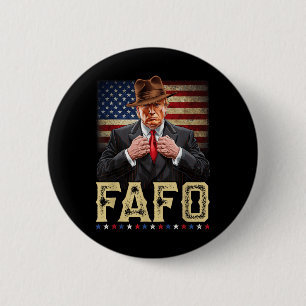 Trump Fafo F Around Find Out Us Flag Patriotic 6 Cm Round Badge