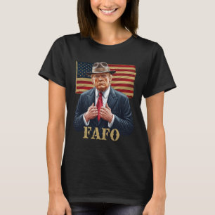 Trump Fafo F Around Find Out Us Flag Vintage T-Shirt