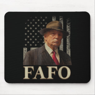 Trump Fafo, Funny Fafo Trump American Flag _1  Mouse Pad