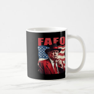 Trump Fafo Funny Fafo Trump American Flag  Coffee Mug