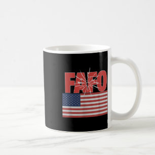Trump Fafo, Funny Fafo Trump American Flag Coffee Mug