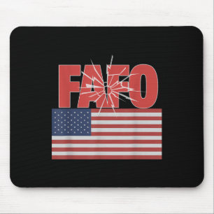 Trump Fafo, Funny Fafo Trump American Flag Mouse Pad